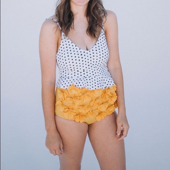 Kortni Jeane 3D Floral Swimsuit Bottoms, Sz L - Picture 5 of 5